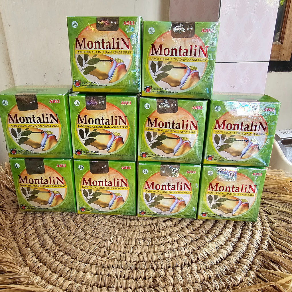 10 Box Montalin Herbs Rheumatism Pain Relief & Gout Original 100% Indonesia