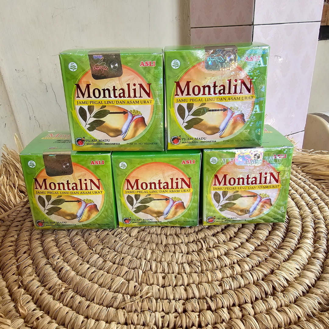 10 Box Montalin Herbs Rheumatism Pain Relief & Gout Original 100% Indonesia