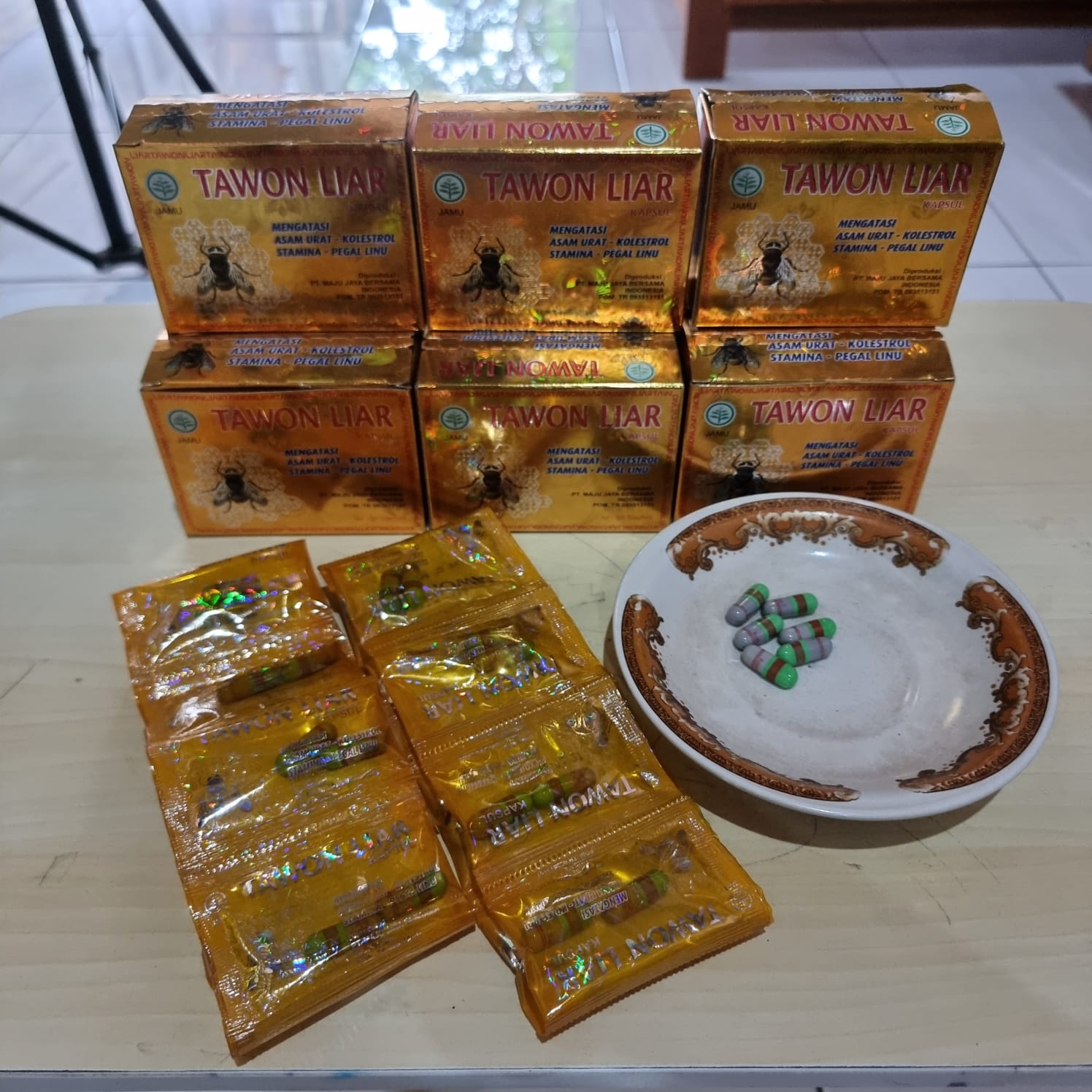 20 Box Tawon Liar Herbs Rheumatism Pain Relief & Gout Original 100% Indonesia - tawonliar.shop