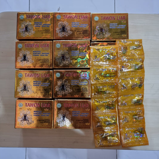 20 Box Tawon Liar Herbs Rheumatism Pain Relief & Gout Original 100% Indonesia - tawonliar.shop